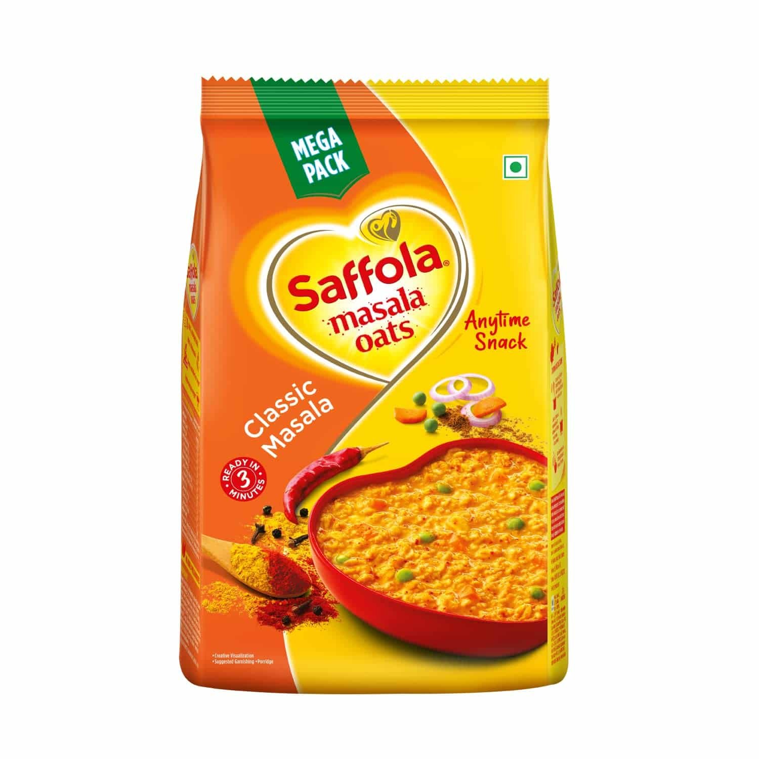 Saffola Masala Oats Veggie Twist 500g 